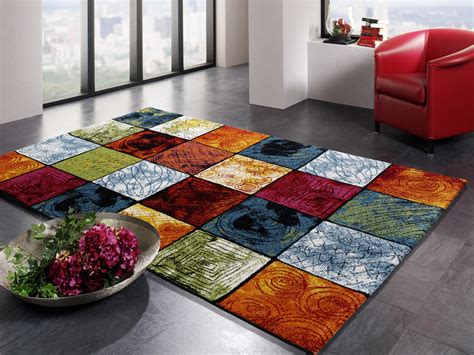 Paco Home Teppich Modern Splash Designer Teppich Bunt Streifen Model