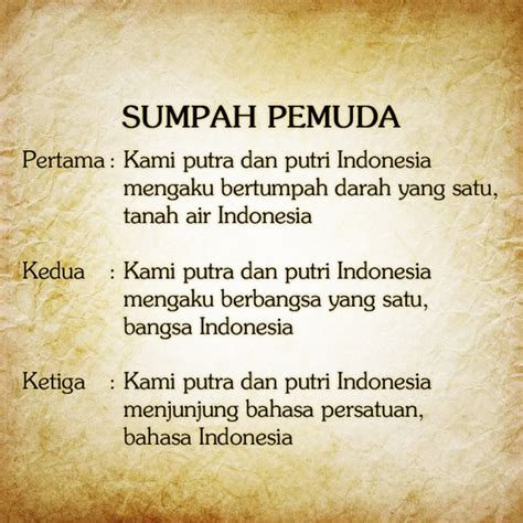 bunyi sumpah pemuda ke 3