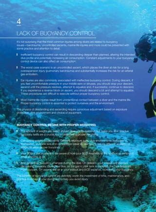 Buoyancy Issues Diving