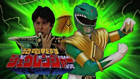 Burai Dragon Ranger Costume Green Mighty Morphin' Power Rangers Cosplay