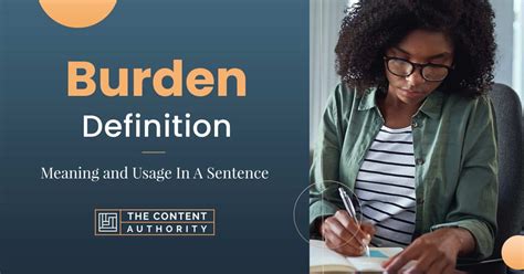 Burden Definition In A Relationship
