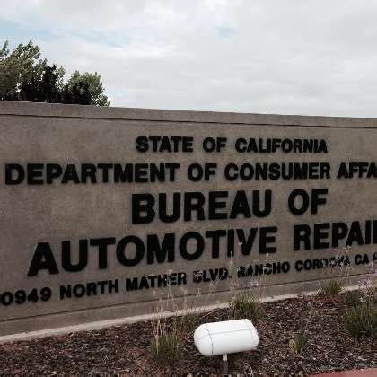 Department of Motor Vehicles inspects auto repair