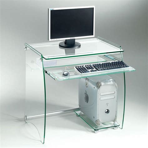 bureau informatique en verre