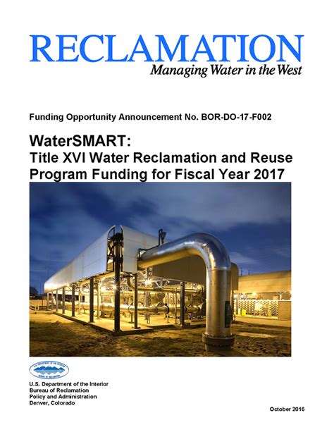 bureau of reclamation funding