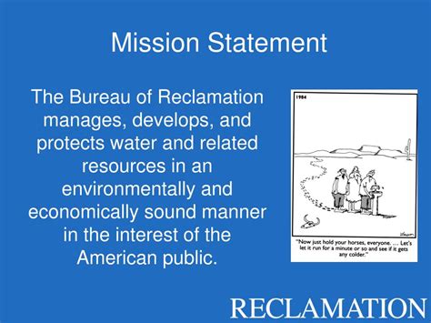 bureau of reclamation mission statement