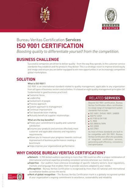 bureau veritas certification contact