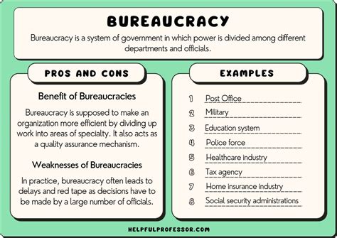 bureaucracy examples in personal life