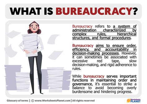 bureaucratic definition for kids