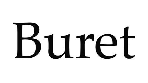 Buret Pronounce