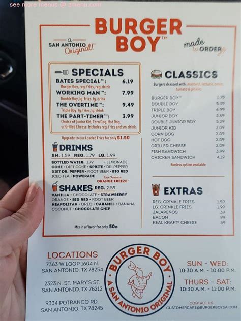 burger boys menu