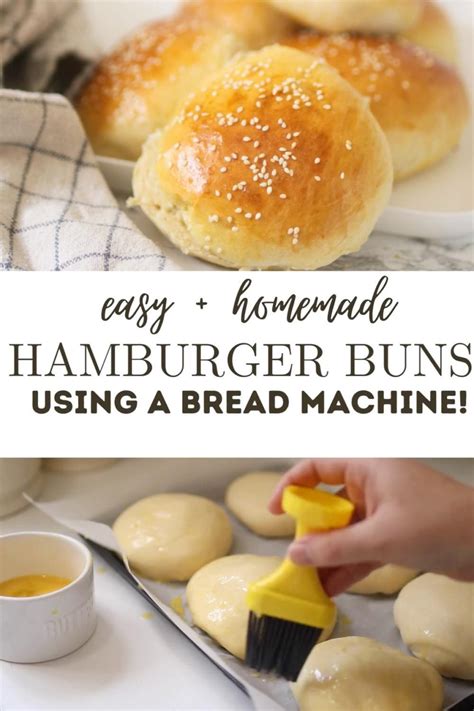 Burger Buns Bread Machine Uk