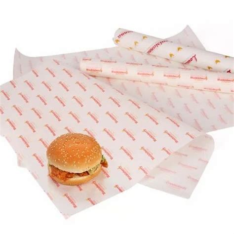 Burger Grease Proof Paper