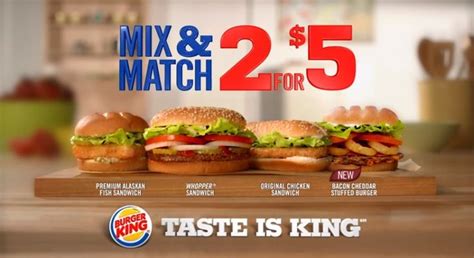 burger king 2 for $5 end date