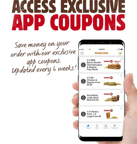 burger king app with coupons