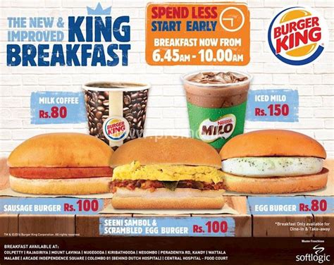 burger king breakfast menu prices specials