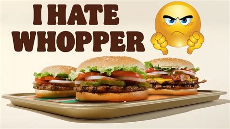 burger king but he hates whoppers