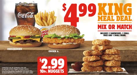 burger king canada king deals