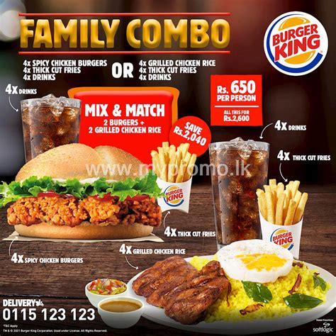 burger king combo specials