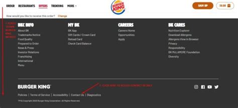burger king contact details