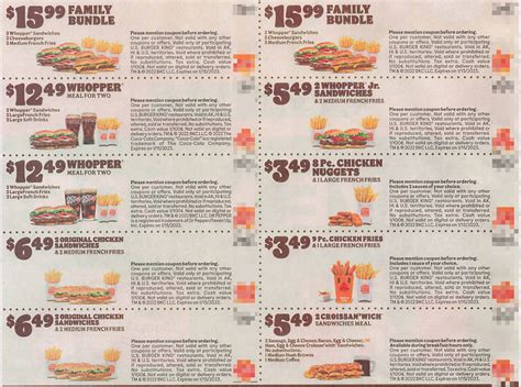 burger king coupons 2023 terms and conditions