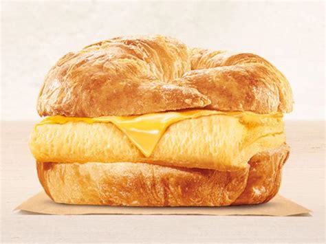 burger king egg croissant calories