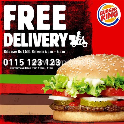 burger king free delivery near me