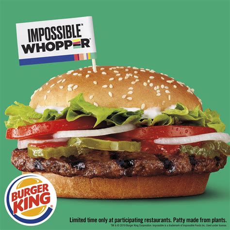 burger king impossible whopper discontinued