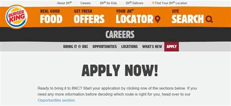 burger king job application near me status