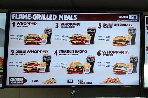 burger king menu jamaica 2023