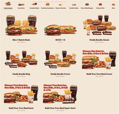 burger king menu online