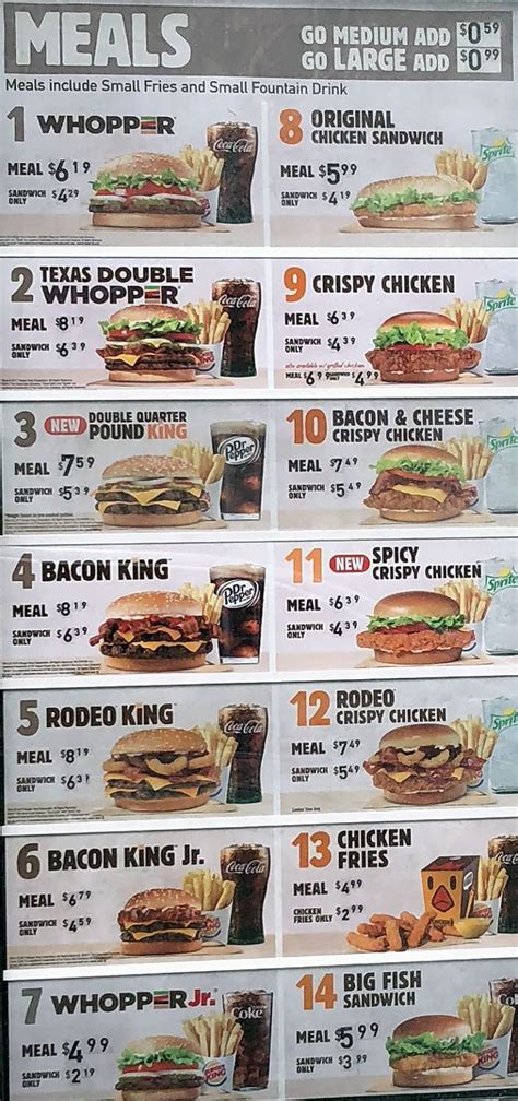 burger king menu pikeville ky