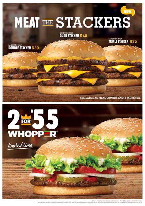 burger king menu specials and prices changes