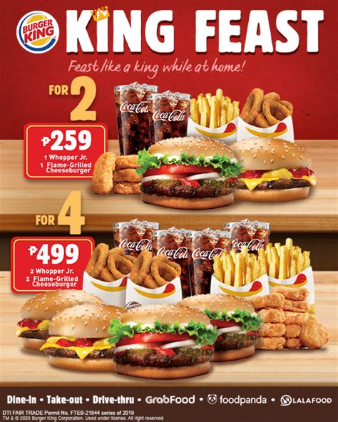 burger king menu specials and promotions