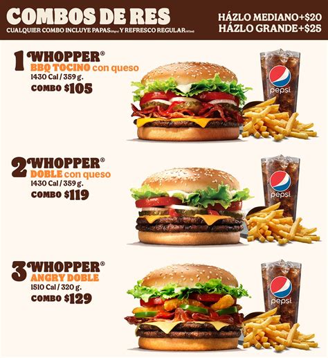 burger king menu website official