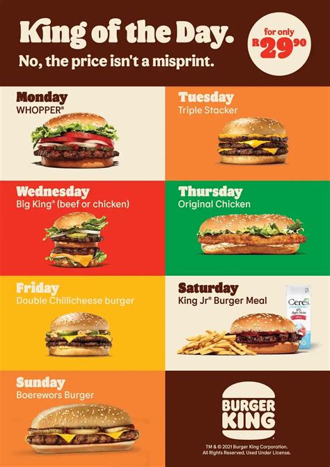 burger king south africa specials