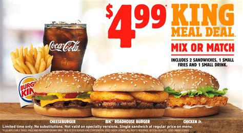 burger king specials 2 for 6