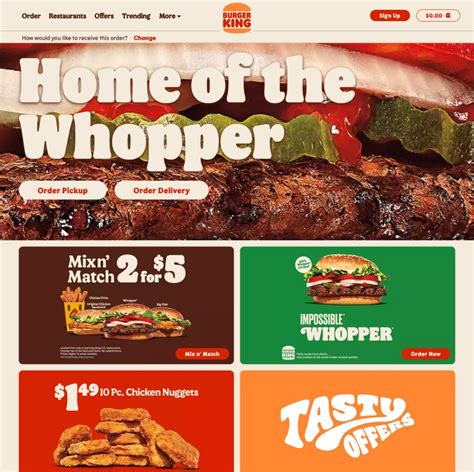 burger king uk website