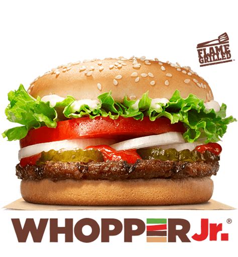burger king whopper jr nutrition