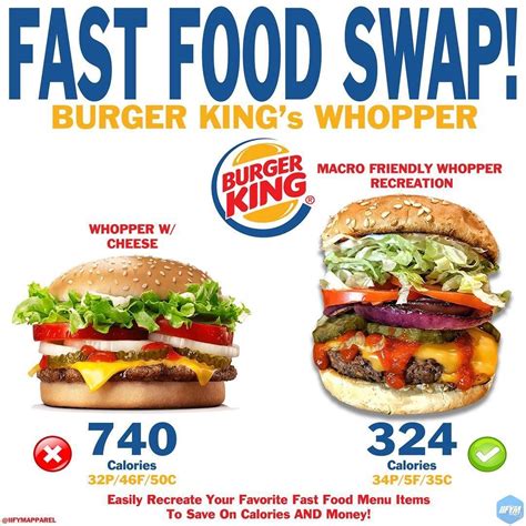 burger king whopper meal calories