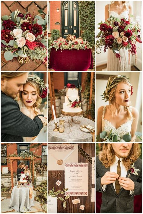 Burgundy and Ivory Fall Wedding Color Ideas ColorsBridesmaid