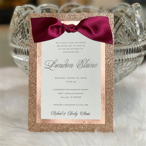 Gold and burgundy wedding invitations Red Rose Invitations