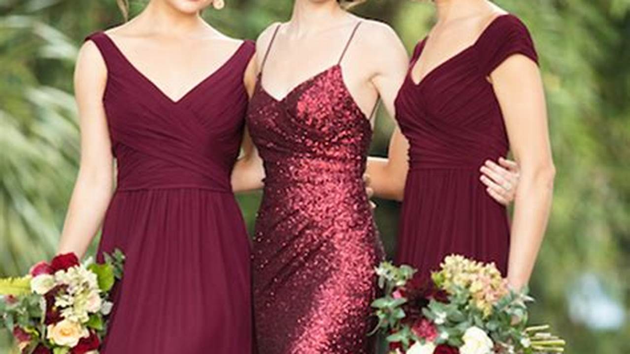 Unveiling Elegance: A Guide to Burgundy Bridesmaid Dresses for Showstopping Weddings