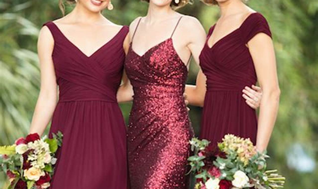 Unveiling Elegance: A Guide to Burgundy Bridesmaid Dresses for Showstopping Weddings