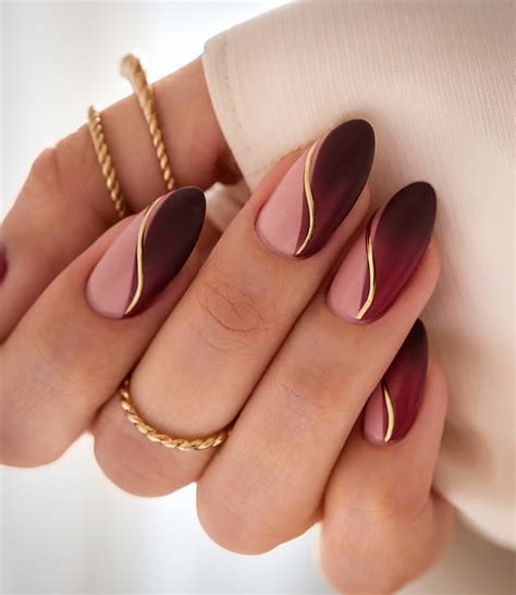 Burgundy Nails