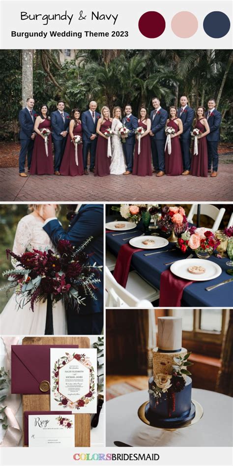 burgundy theme wedding