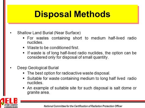 Burial Method Of Waste Disposal