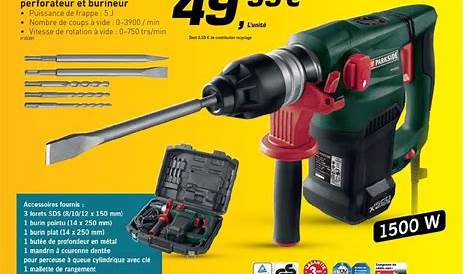 Promo perforateur burineur parkside 1500w outystore.fr