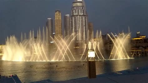 burj khalifa fountain show timing today