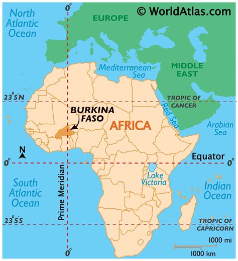 burkina faso latitude and longitude