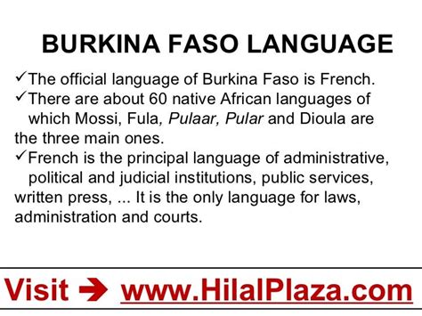 burkina faso native language